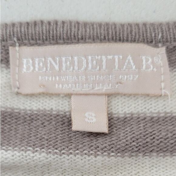 Benedettan B. Sweater Womens Small Cashmere & Wool Boho Cottagecore Bell Sleeve - Picture 7 of 9